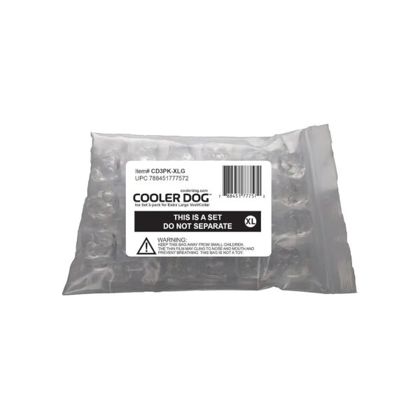 XL Replacement Ice Packs for Cooler Dog Cooling Vests and Collars 3 Pack