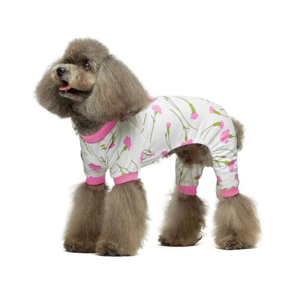 XL Size 100 Percent Cotton Dog Onesie with Comfortable and Snug Fit, Sweet Heart Pattern