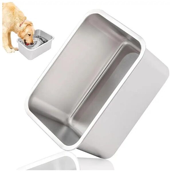 X-Large Dog Breed Water Bowl Stainless Steel High Capacity Food Bowl and Water Bowl