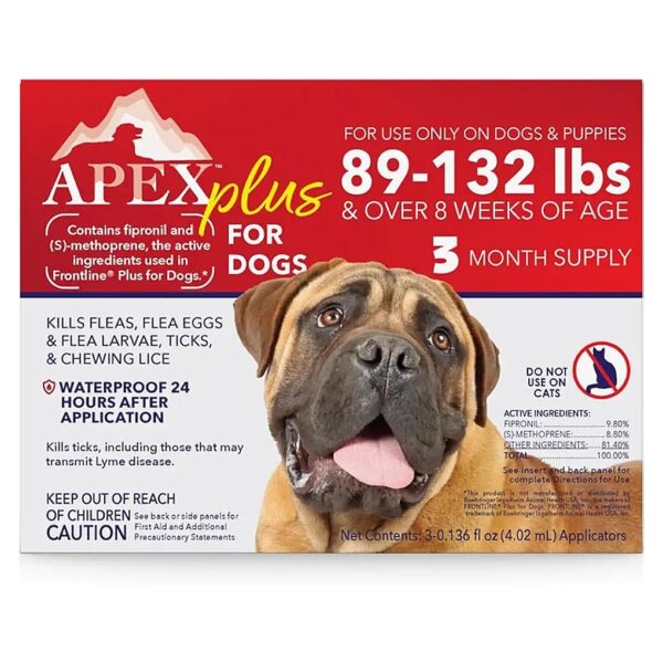 X-Large Dog Flea and Tick Treatment - 30-Day Protection 3-Month Supply