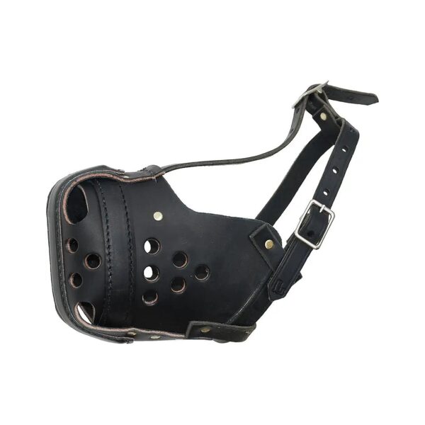 X-Large Leather Muzzle for Large Working Dogs and Military K9 Units