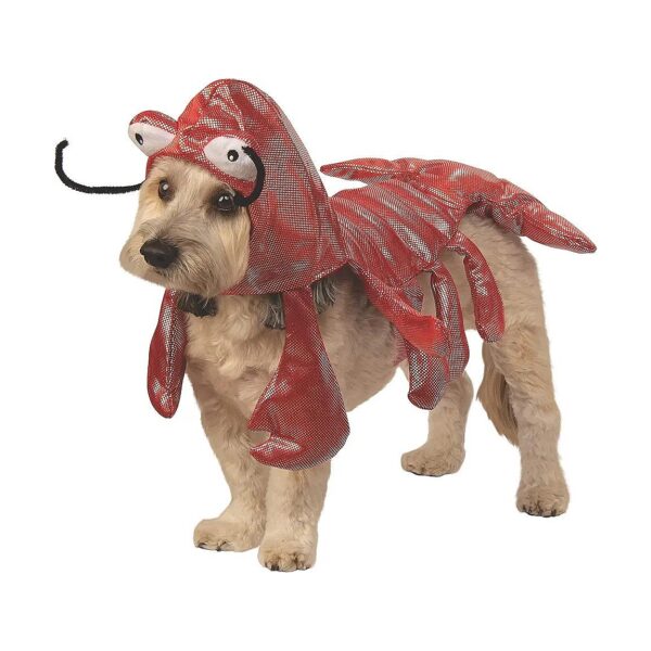 X-Large Lobster Pet Costume with Adjustable Straps and Summer Vibes