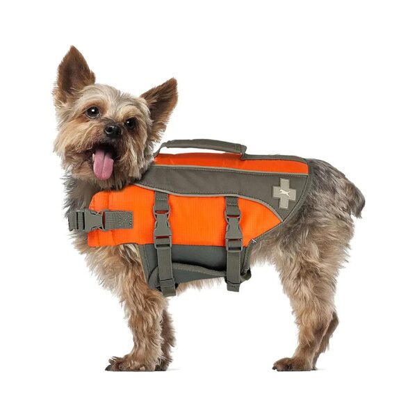 X-Small Reflective Dog Life Jacket with Reflective Material for Comfortable Swimming