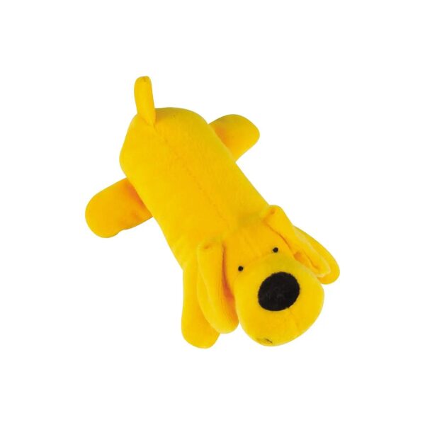 Yellow 7-Inch Neon Dog Toy for Interactive Play and Bonding