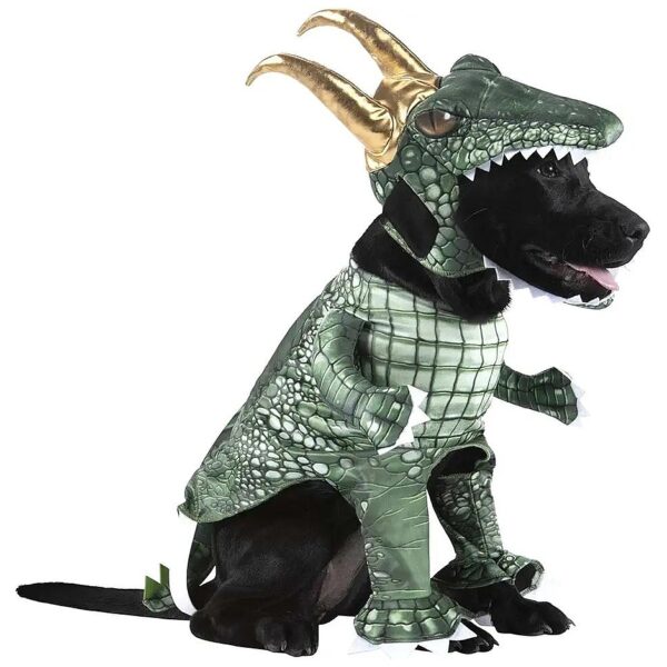 Your Pet's New Favorite Costume is the Loki Alligator Dog Costume in Large Size