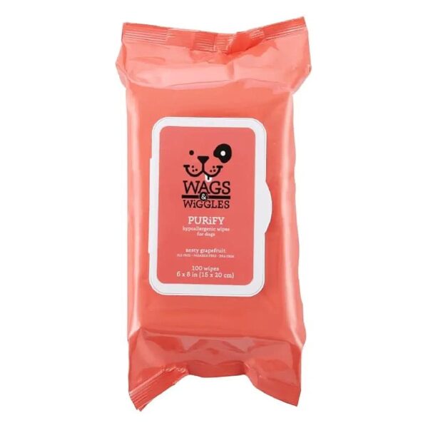 Zesty Grapefruit Scented Dog Wipes for Fresh and Perky Pets