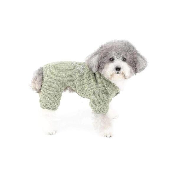 Zunea Small Dog Fleece Lined Jumpsuit Coat Winter Warmer Pajamas