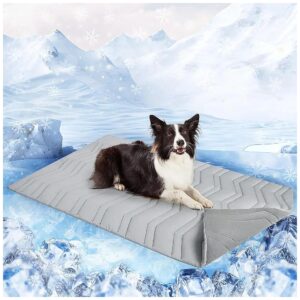 reversible Cool & Warm Self-Cooling Dog Cooling Mat for Crate LargeXL Size